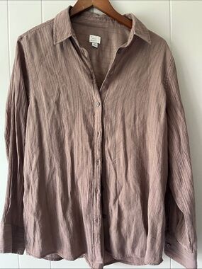 a new day Men's Button-Up Shirt in Mauve Taupe